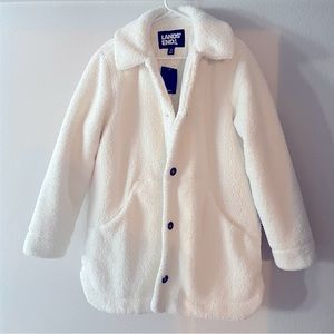 NWT Sherpa Coat - Women’s white - Medium